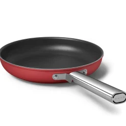Smeg Cookware 28cm Non-Stick Frying Pan - Red