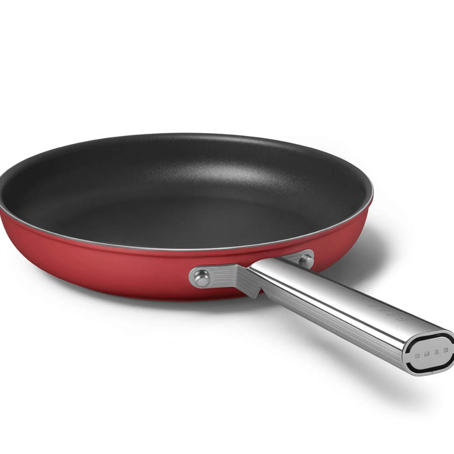 Smeg Cookware 28cm Non-Stick Frying Pan - Red