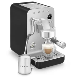 Smeg EMC02BLMUK Mini Pro Espresso Coffee Machine - Matte Black