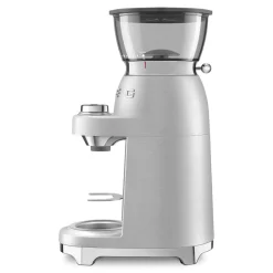 Smeg EMC02EGMUK Mini Pro Espresso Matte Emerald Green Coffee Machine & CGF02SSUK Mini Pro Stainless Steel Coffee Grinder