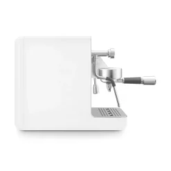 Smeg EMC02WHMUK Mini Pro Espresso Matte White Coffee Machine & CGF02SSUK Mini Pro Stainless Steel Coffee Grinder