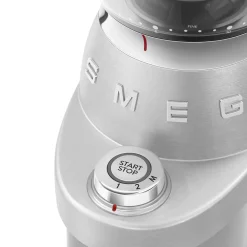 Smeg EMC02WHMUK Mini Pro Espresso Matte White Coffee Machine & CGF02SSUK Mini Pro Stainless Steel Coffee Grinder