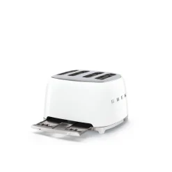 Smeg Jug Kettle & 4 Slice Toaster Set - White