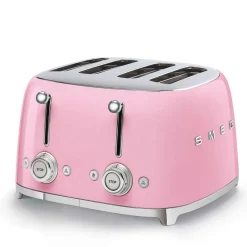 Smeg Jug Kettle & 4 Slice Toaster Set - Pink