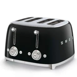 Smeg Jug Kettle & 4 Slice Toaster Set - Black
