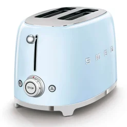 Smeg Jug Kettle & 2 Slice Toaster Set - Pastel Blue