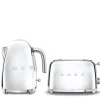 Smeg Jug Kettle & 2 Slice Toaster Set - Chrome