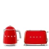 Smeg Mini Kettle & 2 Slice Toaster Set - Red