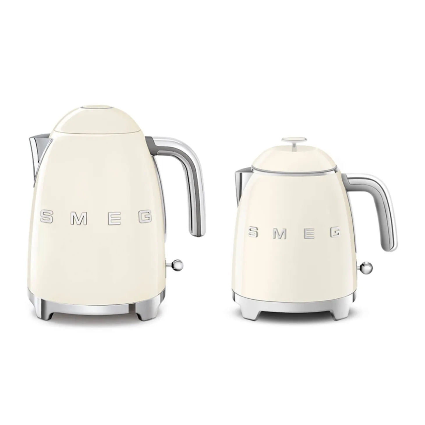 Smeg Mini Kettle & 2 Slice Toaster Set - Cream