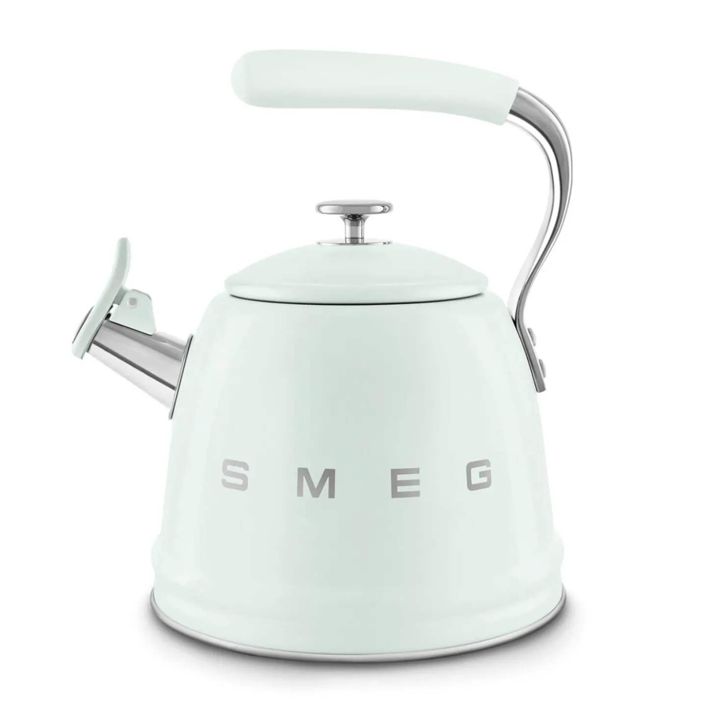 Smeg 50's Retro Style WKF01 Whistling Stove Top Kettle - Pastel Green