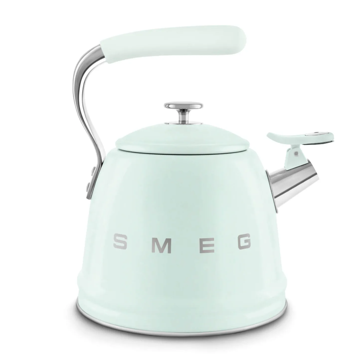 Smeg 50's Retro Style WKF01 Whistling Stove Top Kettle - Pastel Green