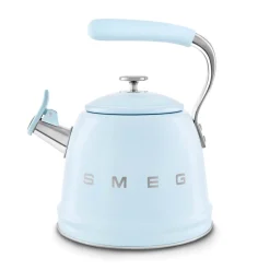 Smeg 50's Retro Style WKF01 Whistling Stove Top Kettle - Pastel Blue