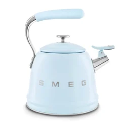 Smeg 50's Retro Style WKF01 Whistling Stove Top Kettle - Pastel Blue