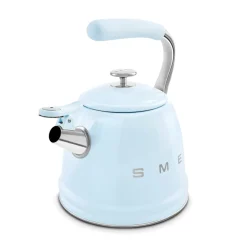 Smeg 50's Retro Style WKF01 Whistling Stove Top Kettle - Pastel Blue