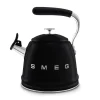 Smeg 50's Retro Style WKF01 Whistling Stove Top Kettle - Black