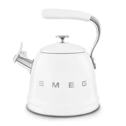 Smeg 50's Retro Style WKF01 Whistling Stove Top Kettle - White