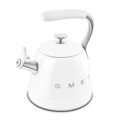 Smeg 50's Retro Style WKF01 Whistling Stove Top Kettle - White