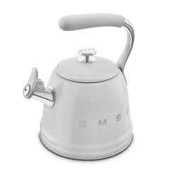 Smeg 50's Retro Style WKF01 Whistling Stove Top Kettle - Chrome