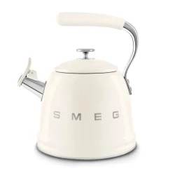 Smeg 50's Retro Style WKF01 Whistling Stove Top Kettle - Cream