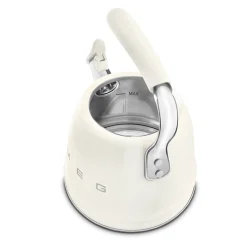 Smeg 50's Retro Style WKF01 Whistling Stove Top Kettle - Cream