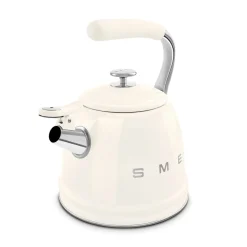 Smeg 50's Retro Style WKF01 Whistling Stove Top Kettle - Cream