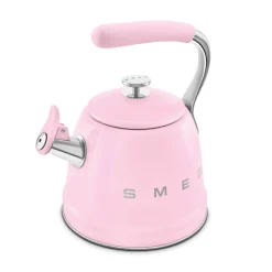 Smeg 50's Retro Style WKF01 Whistling Stove Top Kettle - Pink