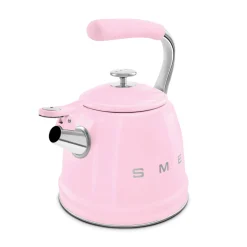 Smeg 50's Retro Style WKF01 Whistling Stove Top Kettle - Pink