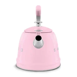 Smeg 50's Retro Style WKF01 Whistling Stove Top Kettle - Pink