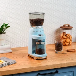 Smeg 50's Style Retro CGF11 Coffee Grinder - Pastel Blue
