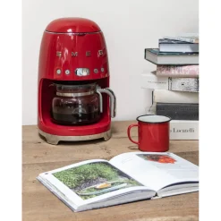 Smeg 50's Style Retro DCF02 Drip Filter Coffee Machine - Red