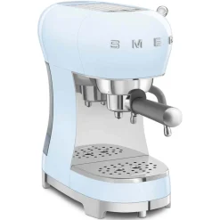 Smeg 50's Style Retro ECF02 Espresso Coffee Machine - Pastel Blue