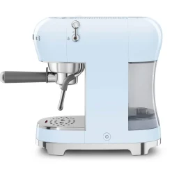 Smeg 50's Style Retro ECF02 Espresso Coffee Machine - Pastel Blue