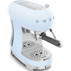 Smeg 50's Style Retro ECF02 Espresso Coffee Machine - Pastel Blue