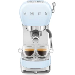 Smeg 50's Style Retro ECF02 Espresso Coffee Machine - Pastel Blue