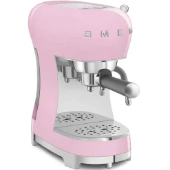 Smeg 50's Style Retro ECF02 Espresso Coffee Machine - Pink