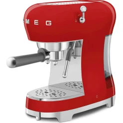Smeg 50's Style Retro ECF02 Espresso Coffee Machine - Red