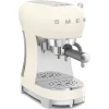 Smeg 50s Style Retro ECF02 Espresso Coffee Machine - Cream