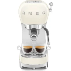 Smeg 50s Style Retro ECF02 Espresso Coffee Machine - Cream