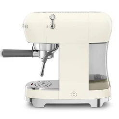Smeg 50's Style Retro ECF02CRUK Espresso Coffee Machine & CGF11CRUK Coffee Grinder - Cream