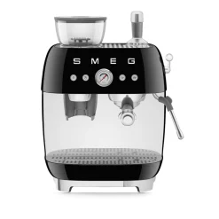 Smeg 50s Style Retro EGF03 Bean-to-Cup Espresso Coffee Machine - Black