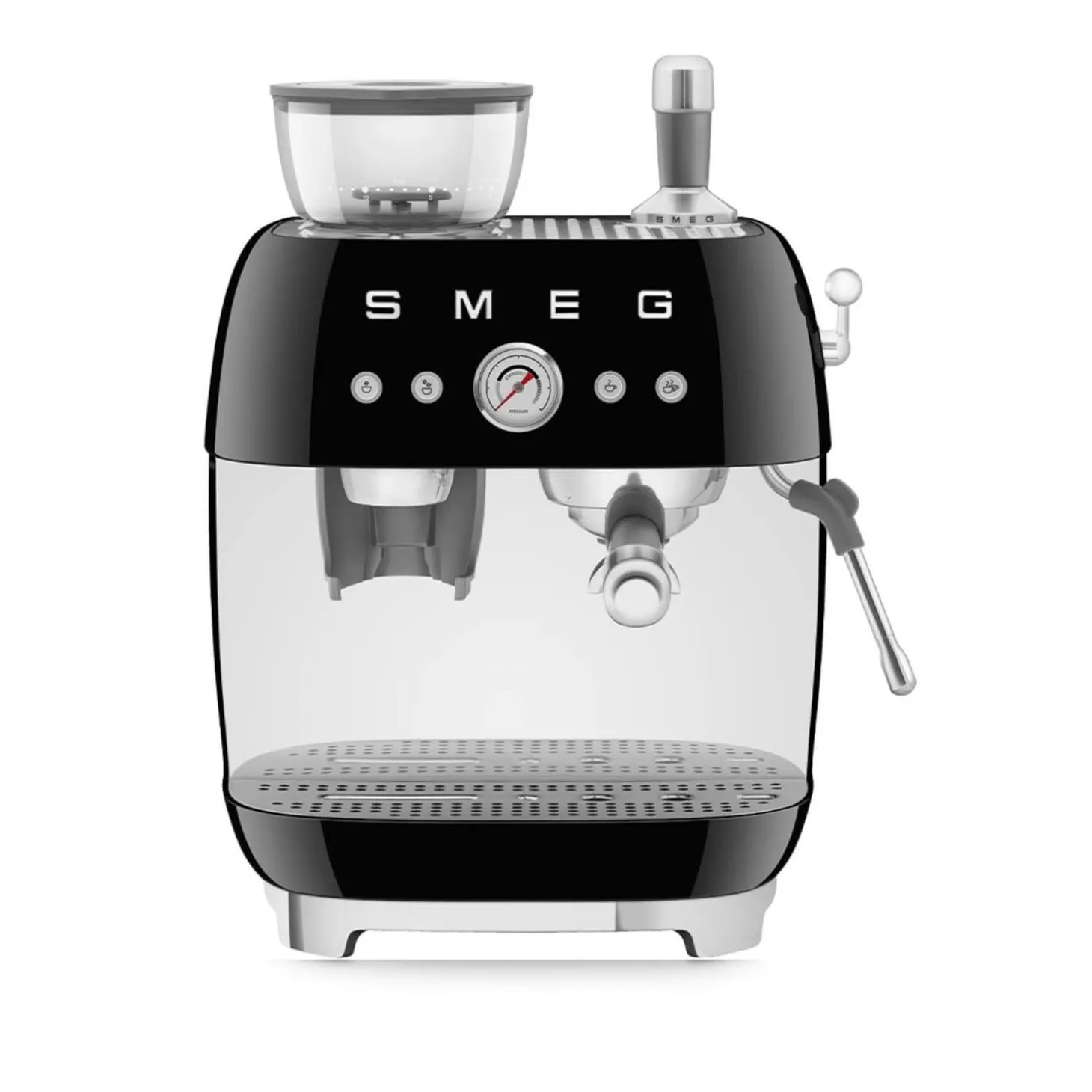 Smeg 50s Style Retro EGF03 Bean-to-Cup Espresso Coffee Machine - Black