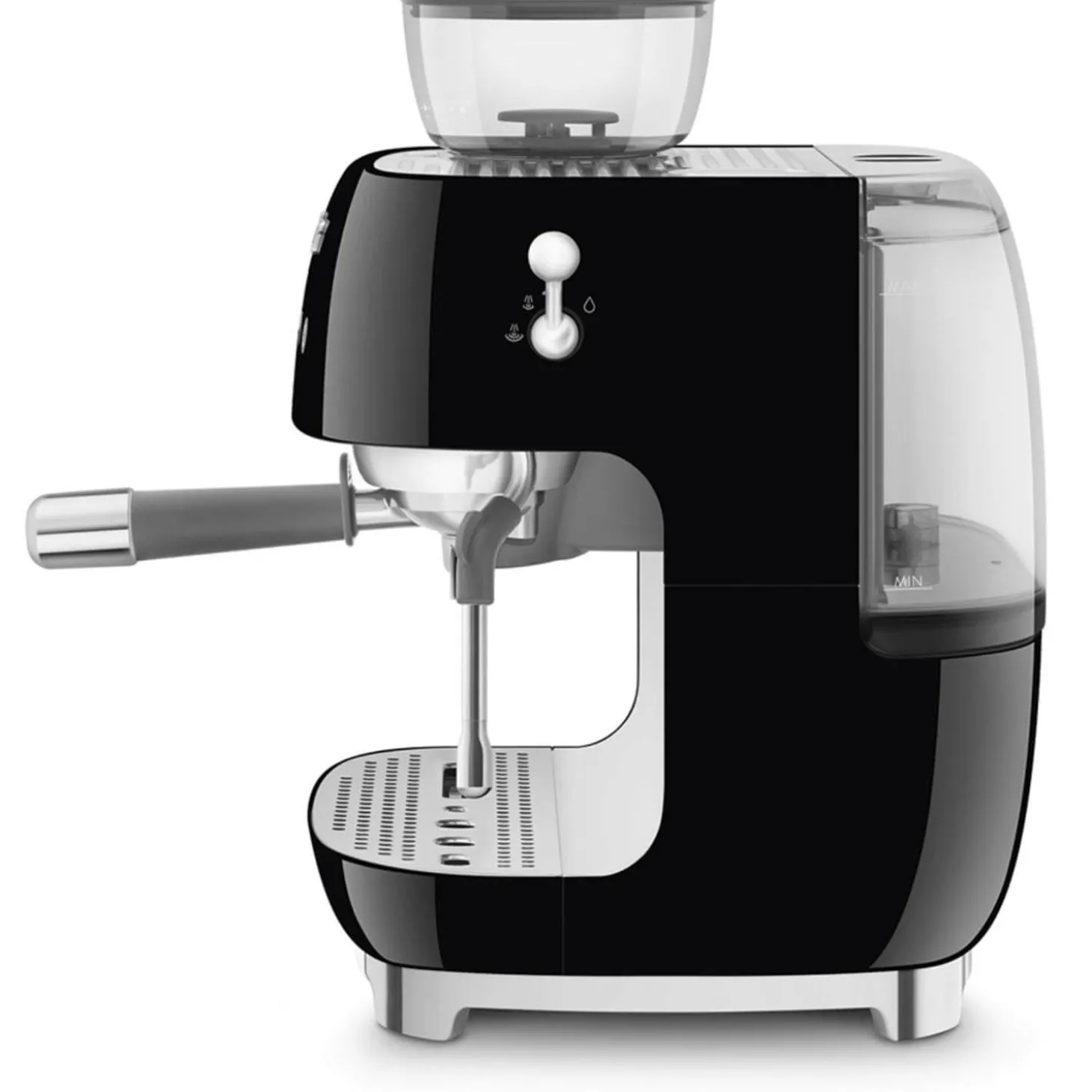 Smeg 50s Style Retro EGF03 Bean-to-Cup Espresso Coffee Machine - Black