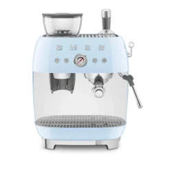 Smeg 50s Style Retro EGF03 Bean-to-Cup Espresso Coffee Machine - Pastel Blue