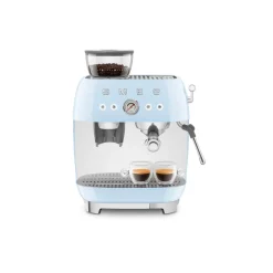 Smeg 50s Style Retro EGF03 Bean-to-Cup Espresso Coffee Machine - Pastel Blue