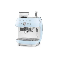 Smeg 50s Style Retro EGF03 Bean-to-Cup Espresso Coffee Machine - Pastel Blue