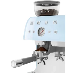 Smeg 50s Style Retro EGF03 Bean-to-Cup Espresso Coffee Machine - Pastel Blue