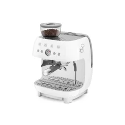 Smeg 50s Style Retro EGF03 Bean-to-Cup Espresso Coffee Machine - White