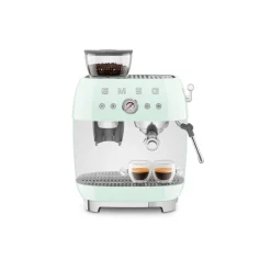 Smeg 50s Style Retro EGF03 Bean-to-Cup Espresso Coffee Machine - Pastel Green