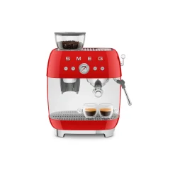 Smeg 50s Style Retro EGF03 Bean-to-Cup Espresso Coffee Machine - Red