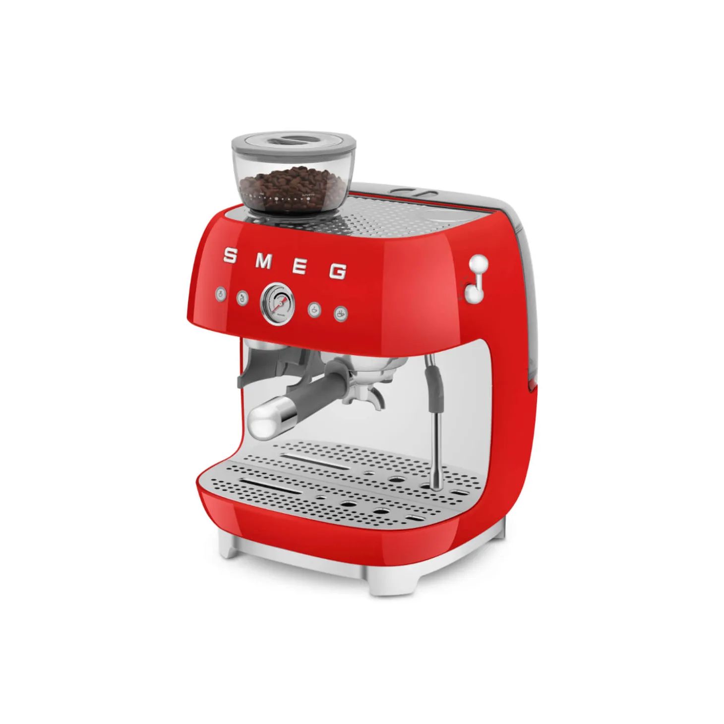 Smeg 50s Style Retro EGF03 Bean-to-Cup Espresso Coffee Machine - Red